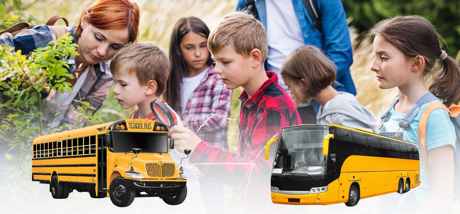 Charter Bus Rental for School Field Trip